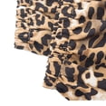 thumbnail image 4 of Sweatshirt for women' s Color Block Crew Neck Oversized Jumper Tops Sweaters with Leopard Sleeve, 4 of 7