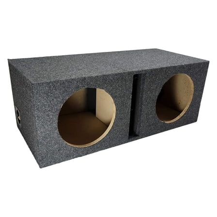 Car Audio Dual 10" Vented Subwoofer Stereo Sub Box Ported Enclosure 5/8" MDF
