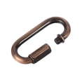 thumbnail image 4 of Uxcell 6mm Oval Shape Quick Link Screw Lock Chain Connector Red Bronze 4 Pack, 4 of 6