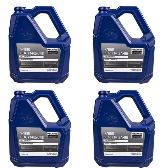 Polaris 2883732 Genuine OEM 1 Case of 4 Gallons of Snowmobile VES Race Synthetic 2-stroke