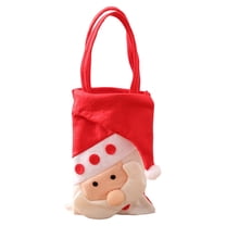 AUDeals Christmas Gift Bags with Handles Festive Red Holiday Treat Bags for Kids, Candy Favors, Xmas Party Supplies