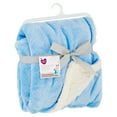 thumbnail image 3 of Parent's Royal Plush Blanket for Baby Boys and Girls, Blue, 30" x 40", 3 of 10