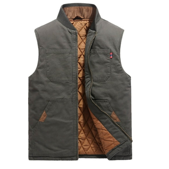 nsendm Mens Coat Big and Tall Men Winter Coats Men's Autumn and Winter Fashion Casual Loose Fit Cotton Clip Warm Multi Mens Rains Adult Male Coat Green Size L