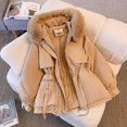 thumbnail image 2 of Women's Hooded Fleece Lined Parka Coat Winter Outdoor Padded Jacket Windproof Warm Coat, 2 of 4
