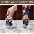 thumbnail image 6 of 2 Pcs Pioneer Flower Floral Print Pattern Kitchen Towels, Funny Microfiber Dish Towel Set, 18" X 26" Tea Towels, 6 of 6