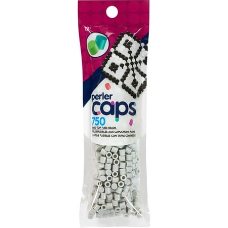 Perler Cap Beads 750/Pkg - Light Gray