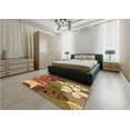 thumbnail image 5 of Ahgly Company Machine Washable Indoor Rectangle Transitional GoldenRod Gold Area Rugs, 3' x 5', 5 of 7
