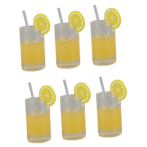 Miniature Cup 20Pcs Temperature Resistance Resin Fine Workmanship Dollhouse Lemonade Cup For Decoration ANGGREK Juguetes