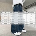 thumbnail image 3 of NIEWTR Kids Boys Wide Leg Baggy Jeans Spring Elastic Waist Long Denim Pants Loose Relaxed Fit Casual Trousers, 3 of 6