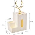 thumbnail image 4 of Tissue Box Cover Organizer, Portable Tissue Holder Rectangular, Desk Organizer with Tissue Holder, 4 of 5
