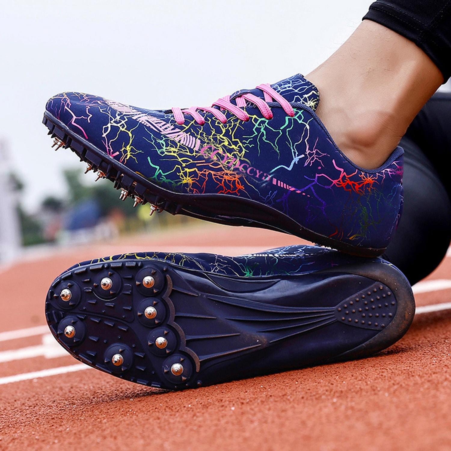 Unisex Track Spike Shoes, Track and Field Running Shoes for Sprint and Mid-distance