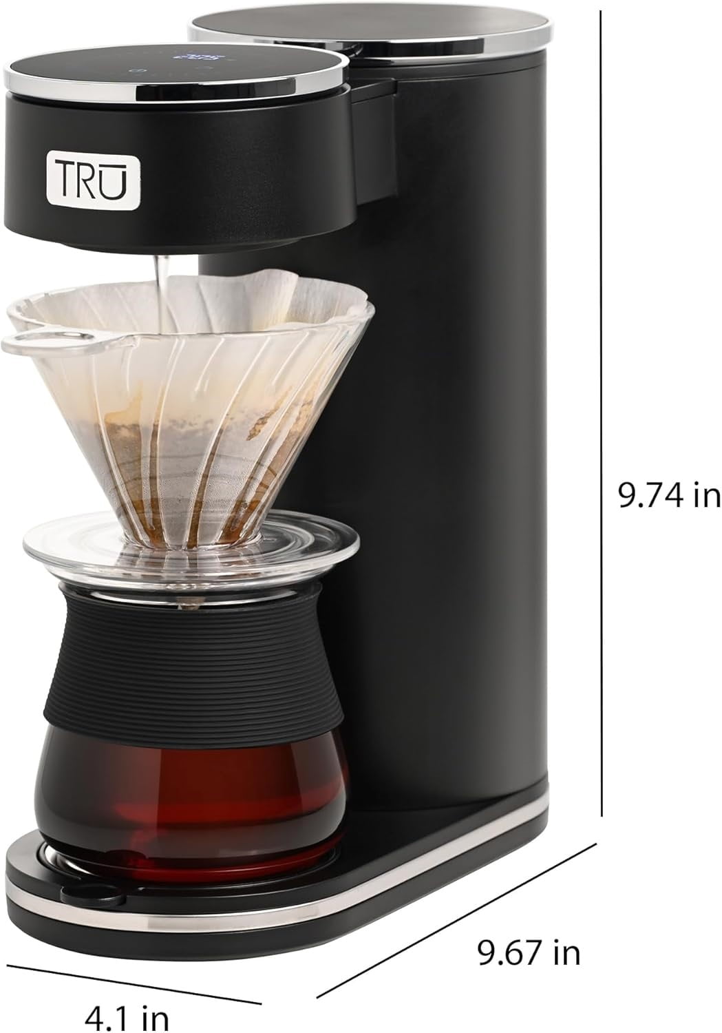 TRU Automatic Pour Over Coffee Maker with Digital Touch Screen