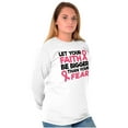 thumbnail image 4 of Breast Cancer Faith Bigger Than Fear Women's Long Sleeve T Shirt Brisco Brands X, 4 of 6