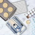 thumbnail image 5 of 2 Pack Pot Holders for Kitchen Heat Resistant Hot Pads Sets for Cooking Baking Cute Penguin in Winter, 5 of 7