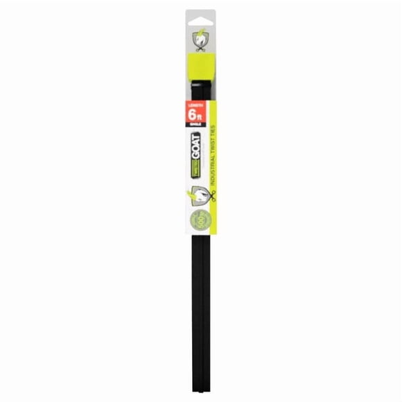 Corbata trenzada de nailon negra con forma de cabra trenzada, 183 cm, para cargo