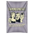 thumbnail image 1 of Commitment You Can't Drink All Day Unless Start in Morning Funny Humor Home Business Office Sign, 1 of 4