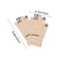 thumbnail image 3 of Nkmbld Winter Gloves for Men Women, Cute Pandas Fleece-Lined Thick Gloves Winter Warm Gloves Cycling Windproof and Cold-Resistance Touchscreen Gloves, 3 of 8
