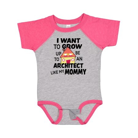 

Inktastic I Want To Grow up To Be An Architect Like My Mommy Boys or Girls Baby Bodysuit