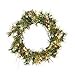 thumbnail image 3 of Vickerman Unlit Flocked Alaskan Artificial Wreath with 35 Clear Lights, 20", 3 of 4