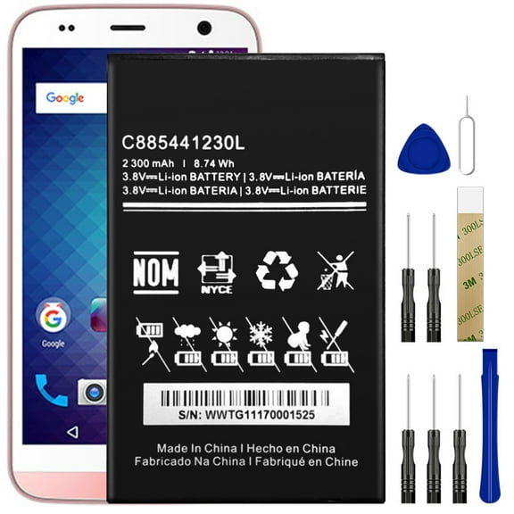 Replacement Battery C885441230L For BLU Dash XL D710U Tool