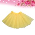thumbnail image 3 of Vestido de falda de tutú con capas de tul para mujer para mostrar el disfraz (amarillo), 3 of 6