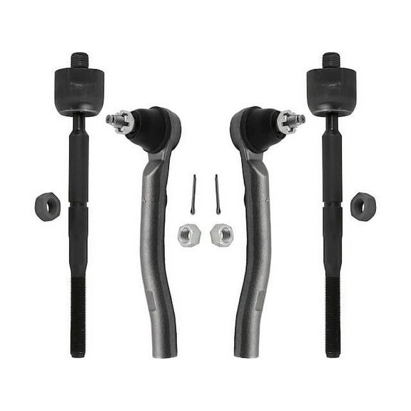 Front Tie Rod Set - Compatible with 2013 - 2019 Nissan Sentra 1.8L 4-Cylinder 2014 2015 2016 2017 2018