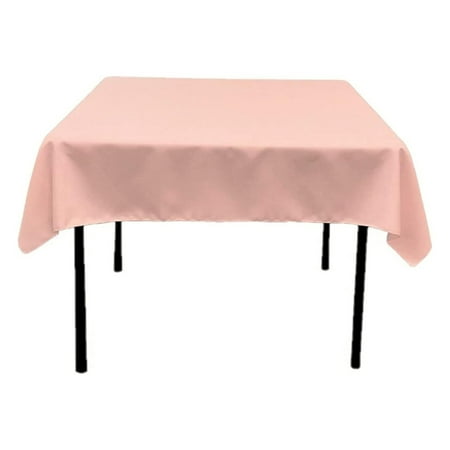 

42 x 42 Square Polyester Poplin Table Overlay (Blush)