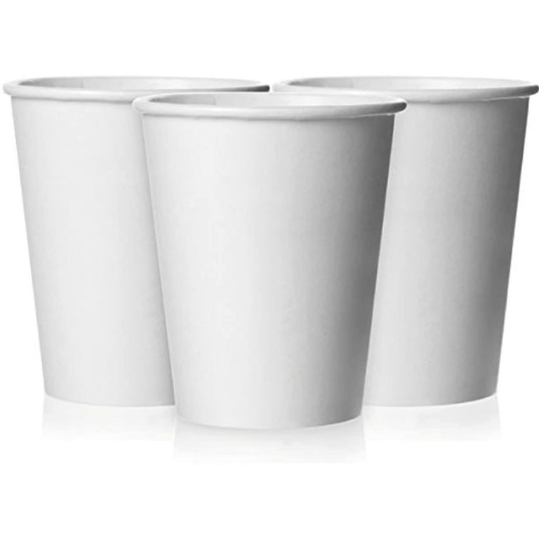 Amscan Disposable Party Paper Cups Tableware, Frosty White, 9oz., Pack of 20