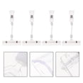 thumbnail image 2 of Miangastore Display Rack Mounting Clip Rectangular 4Pcs 6.7x3.3x1In, 2 of 8