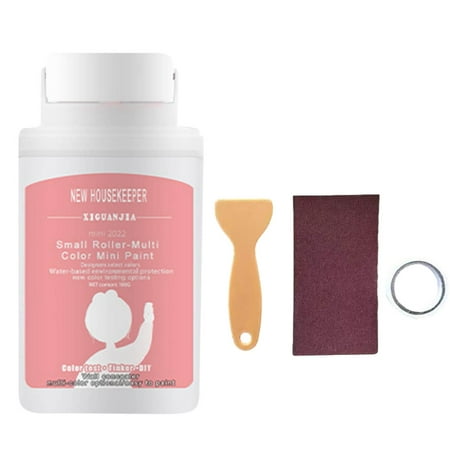 

Pompotops Wall Mending Agent Wall Repair Kit Small Roller Wall Patching Brush Wall Repair Paste Roller For DIY Repair Removel Wall Advertisements Dirty Shoe Prints 100ml+tools