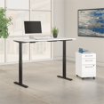 thumbnail image 2 of Move 60 Series 72W x 30D Adjustable Desk Set in White - Engineered Wood, 2 of 7