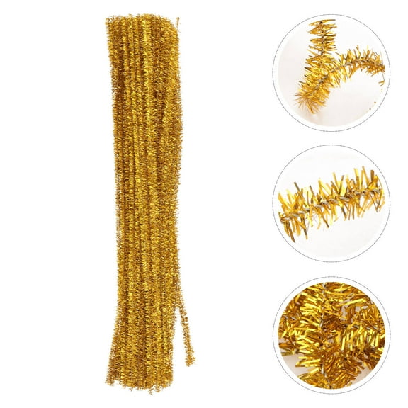 Minkissy 100Pcs Twisting Stick Galvanized Iron Wire for Craft Projects Ornament Making and Decoration Supplies