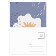 thumbnail image 1 of White Purple s Art Postcard Set Birthday Mailing Thanks Greeting Card, 1 of 3