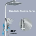 thumbnail image 7 of Chrome Shower Faucet Wall Mounted Shower System Outdoor Shower fixture Set, 7 of 7