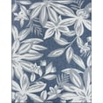 thumbnail image 3 of 4x6 Water Resistant, Indoor Outdoor Rugs for Patios, Front Door Entry, Entryway, Deck, Porch, Balcony | Outside Area Rug for Patio | Navy, Floral | Size: 4' x 5'3'', 3 of 8