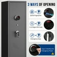 thumbnail image 6 of Gun Safe,BlackSmith 6 Biometric Gun Safes Rifle Safe with Fingerprint Quick Access and Inner Lock Box,Heavy-Duty Gun Security Cabinet for Long Guns,Shotguns,Pistols, 6 of 11