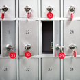 thumbnail image 5 of Piriuuo 1-30 Number Tags Plastic Numbered Tags 35mm Round Numbered Key Tag with Metal Rings Numbered Marking Identification Tags for Home Office and Dormitory Keys Cabinet (Red), 5 of 5