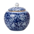thumbnail image 3 of Tarros de jengibre tradicionales de estilo chinoiserie, tarro de porcelana antiguo, bote para té, versátil, 3 of 9
