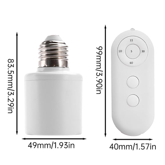 Intelligent infrared remote control conversion lamp head adjustable E27 screw