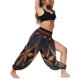 thumbnail image 5 of Txlixc Pantalones de entrenamiento para mujer, estampado digital bohemio, pantalones de yoga sueltos con lado dividido Txlixc Estilo de ocio, 5 of 9