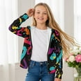 thumbnail image 5 of POLERO 6-7 Years Boys Zip Up Hoodies Kids Color Graffiti Graphic Hooded Sweatshirt with Pockets Casual Winter Jackets, 5 of 7