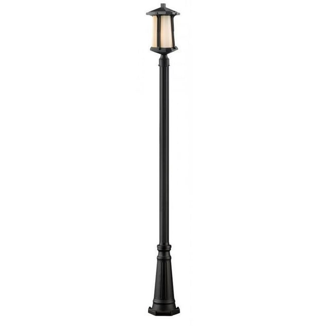 Z-Lite Harbor Lane 1 Light Outdoor Post Light in Black