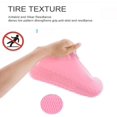 thumbnail image 3 of CHAO Fundas impermeables para zapatos (Rosa-L), fundas reutilizables de silicona para zapatos con suela reforzada antideslizante para días lluviosos y nevados para hombres, mujeres, 3 of 5