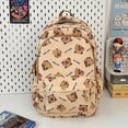 thumbnail image 3 of KGOTA Cute Capybara Backpack Cartoon Laptop Backpack Fashion Knapsack (Light Brown), 3 of 4