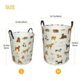 thumbnail image 5 of Haiem Dogs Funny Pets Laundry Basket, Laundry Hamper, Collapsible Laundry Baskets, Dirty Clothes Hamper, Waterproof with Handles for College Dorm, Family-Medium, 5 of 8