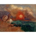 thumbnail image 3 of Redon, Odilon 18x15 Black Modern Framed Museum Art Print Titled - Saint George and the Dragon, 3 of 5