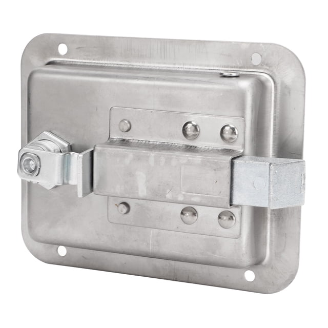 Pestillo De Paleta, Cerradura De Caja De Herramientas Resistente, Acero Inoxidable Pulido, Resistente A La Intemperie, Alta Dureza Con 2 Llaves Para Camión, Caravana, Remolque