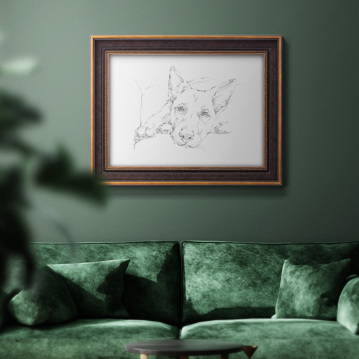 Lazy Dog IV Premium Framed Canvas- Ready to Hang
