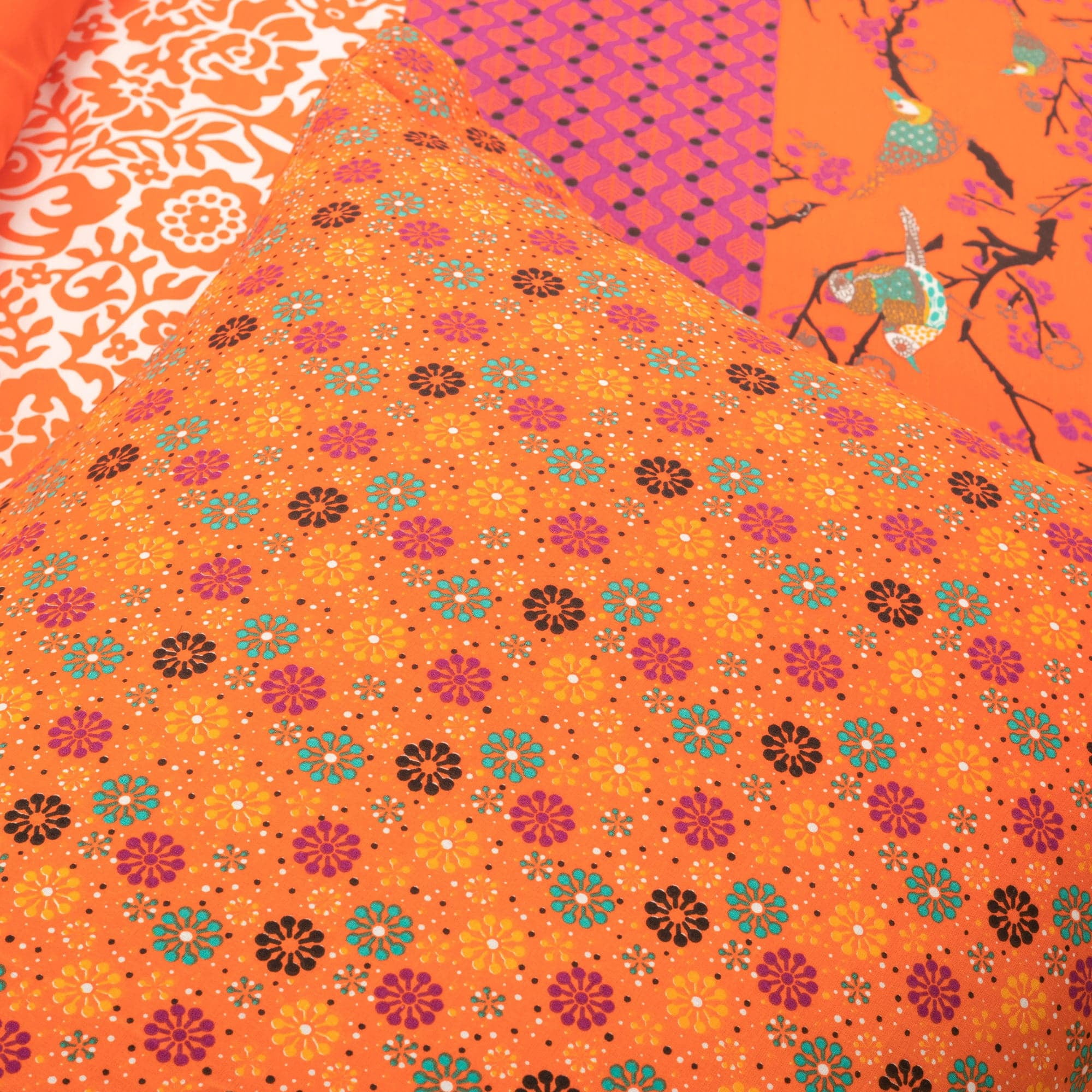 Lush Decor Royal Empire Duvet Cover - Tangerine - Full/Queen