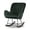 Green, variant on Severn Mid Century Modern Indoor Nursery Velvet Rocking Chairs in Dark Gray